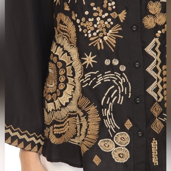 JOhNNY WAS SILK ANTONIA KIMONO SHIRT/KIMONO NWT (extremely oversized) - Picture 11 of 13